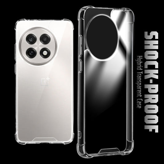 Shockproof Hybrid Transparent Phone Case For OnePlus 13R 5G with Hard Back and Soft Bumper for Maximum Protection