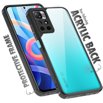 Silicone Border Transparent Back Cover for Redmi Note 11T