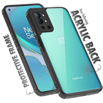 Silicone Border Transparent Back Cover for OnePlus 8T 5G