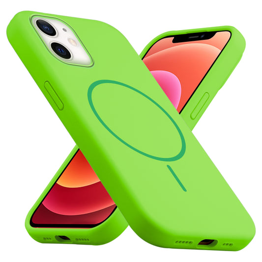 MagSafe Compatible Liquid Silicone Case For Apple iPhone 12