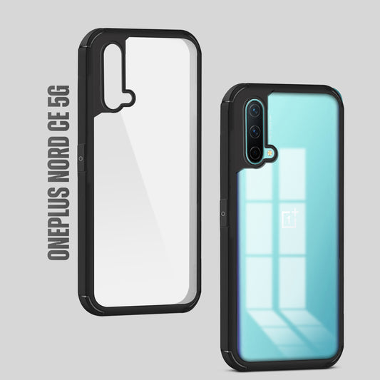Silicone Border Transparent Back Cover for OnePlus Nord CE 5G