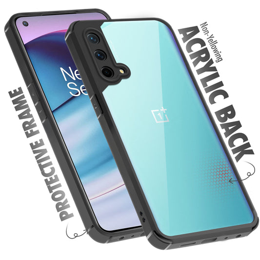 Silicone Border Transparent Back Cover for OnePlus Nord CE 5G