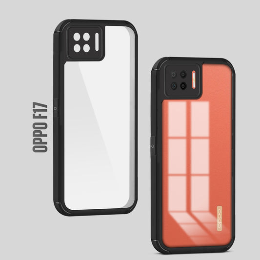 Silicone Border Transparent Back Cover for Oppo F17