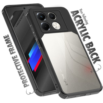 Silicone Border Transparent Back Cover for Infinix Note 40
