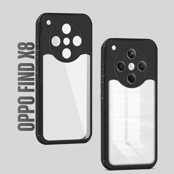 Silicone Border Transparent Back Cover for Oppo Find X8 5G