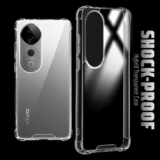 Transparent Shockproof Phone Back Cover Case With Raised Edges For Vivo T3 Ultra 5G