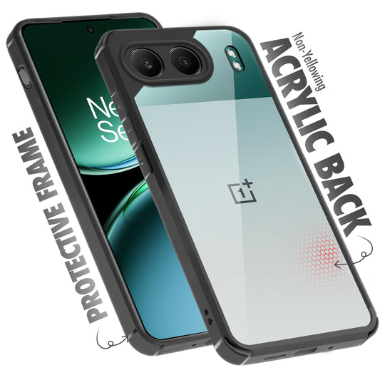 Silicone Border Transparent Back Cover for OnePlus Nord 4 5G