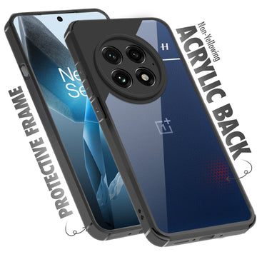 Silicone Border Transparent Back Cover for OnePlus 13 5G