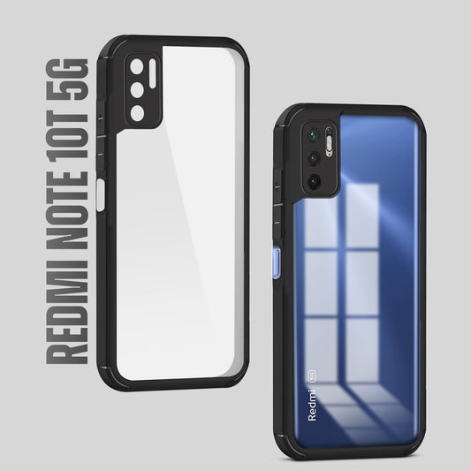Silicone Border Transparent Back Cover for Redmi Note 10T 5G