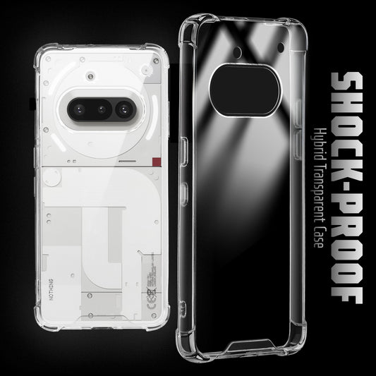 Shockproof Hybrid Transparent Phone Case For Nothing Phone 3A 5G with Hard Back and Soft Bumper for Maximum Protection