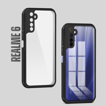 Silicone Border Transparent Back Cover for Realme 6
