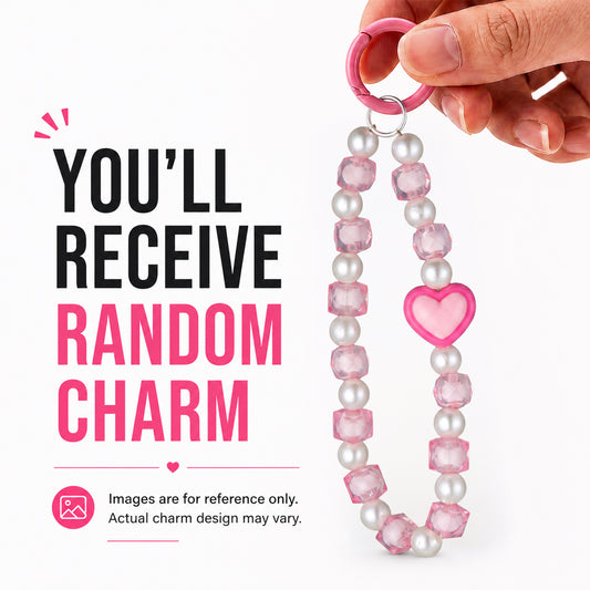 Beaded Hoop Phone Charm Strap (Random Design)