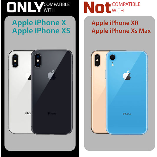 Silicone Border Transparent Cover with Heat Dissipation Holes Drop-Proof Back Cover for Apple iPhone XS