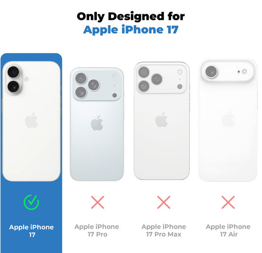 Slim Hard Shell Back Case for Apple iPhone 17 , Shiny Finish with Built in MagSafe Support