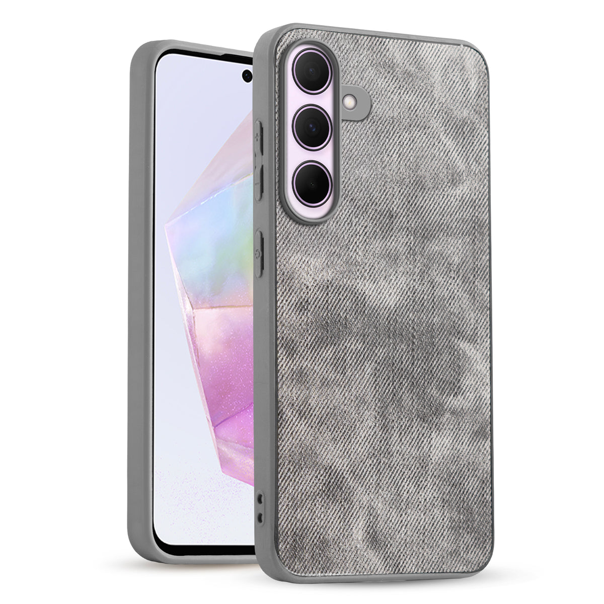 Denim Jeans Cloth Back Cover Case for Samsung A35 5G