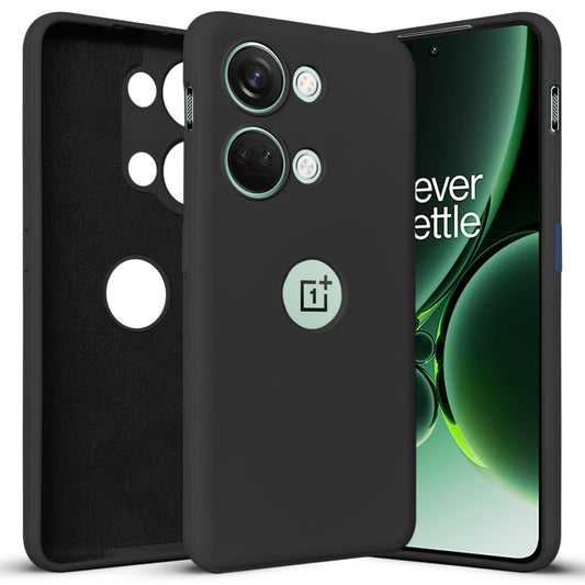 Liquid Silicone Case with Logo Cut Back Cover for OnePlus Nord 3 5G