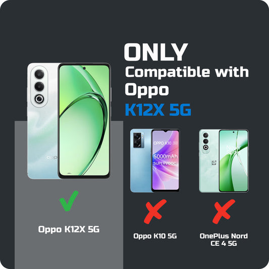 Soft Frame Clear Case Ring Holder Kickstand For Oppo K12x 5G