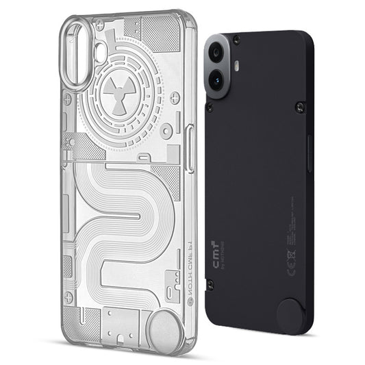 Soft Silicon Back Design With  Clear Silver Ring Camera Protection Back Cover for CMF By Nothing Phone 1