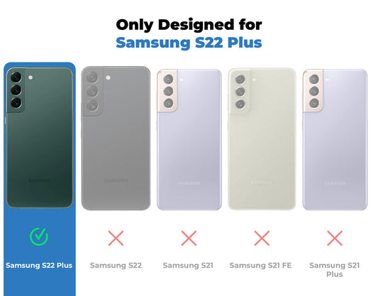Silicone Border Transparent Cover with Heat Dissipation Holes Drop-Proof Back Cover for Samsung S22 Plus 5G