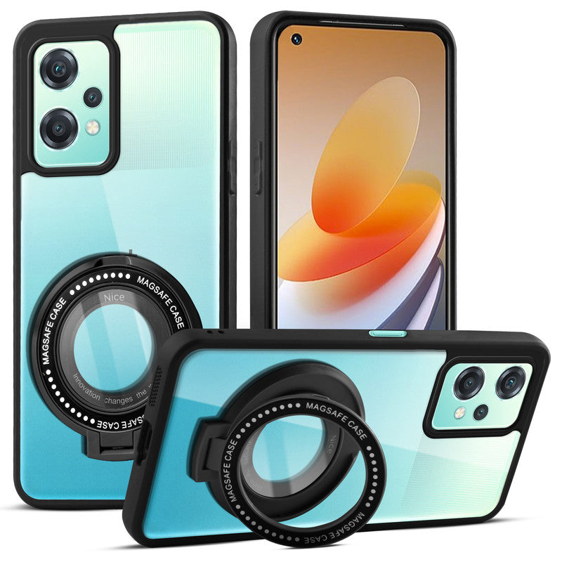 Soft Frame Clear Case Ring Holder Kickstand For OnePlus Nord CE 2 Lite 5G