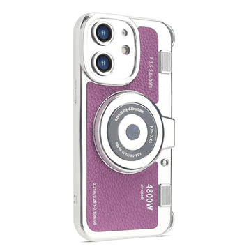 Cute 3D Vintage Camera Bag-Style Back Cover For Apple iPhone 12