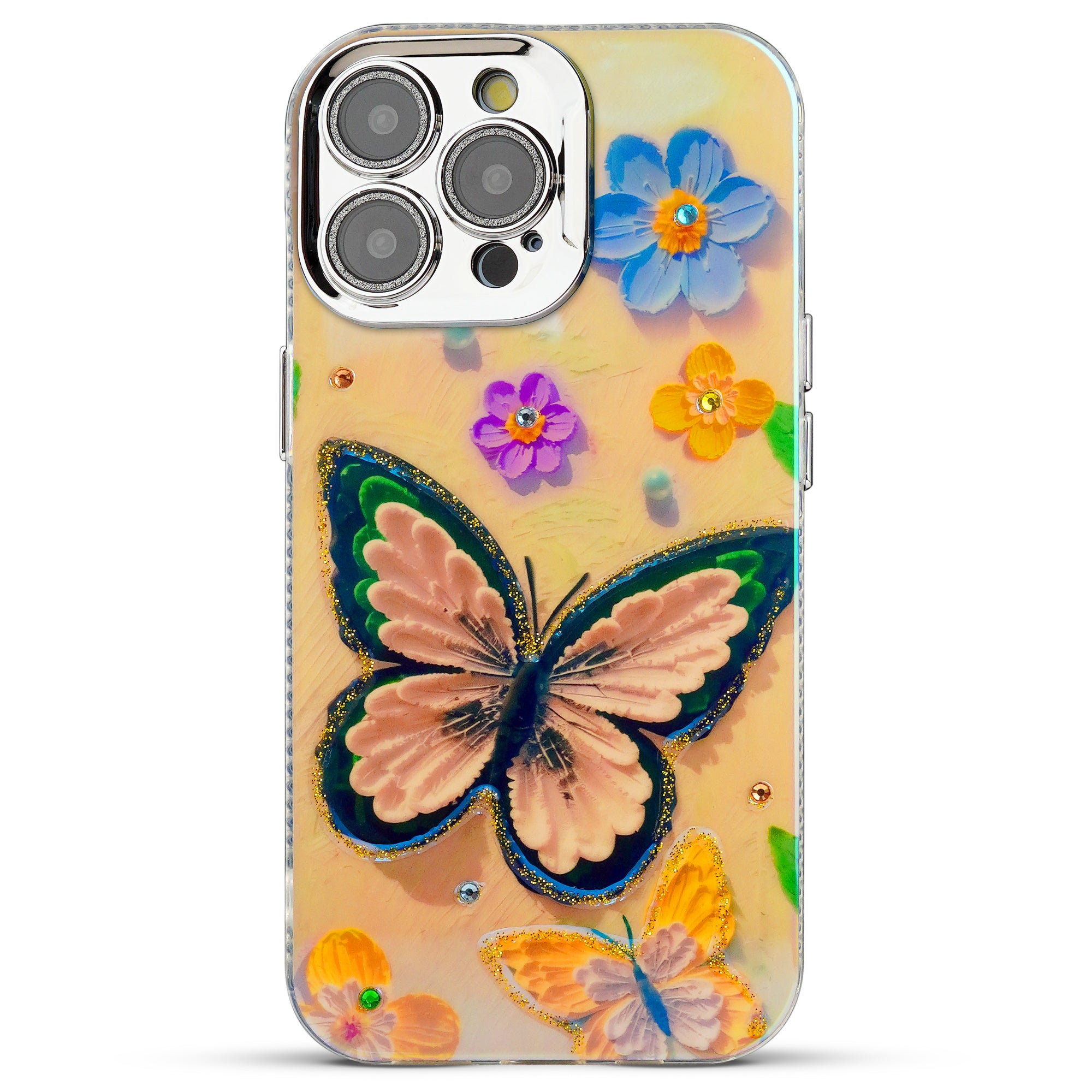 Luxury Glitter Butterfly Back Cover for Apple iPhone 14 Pro Max