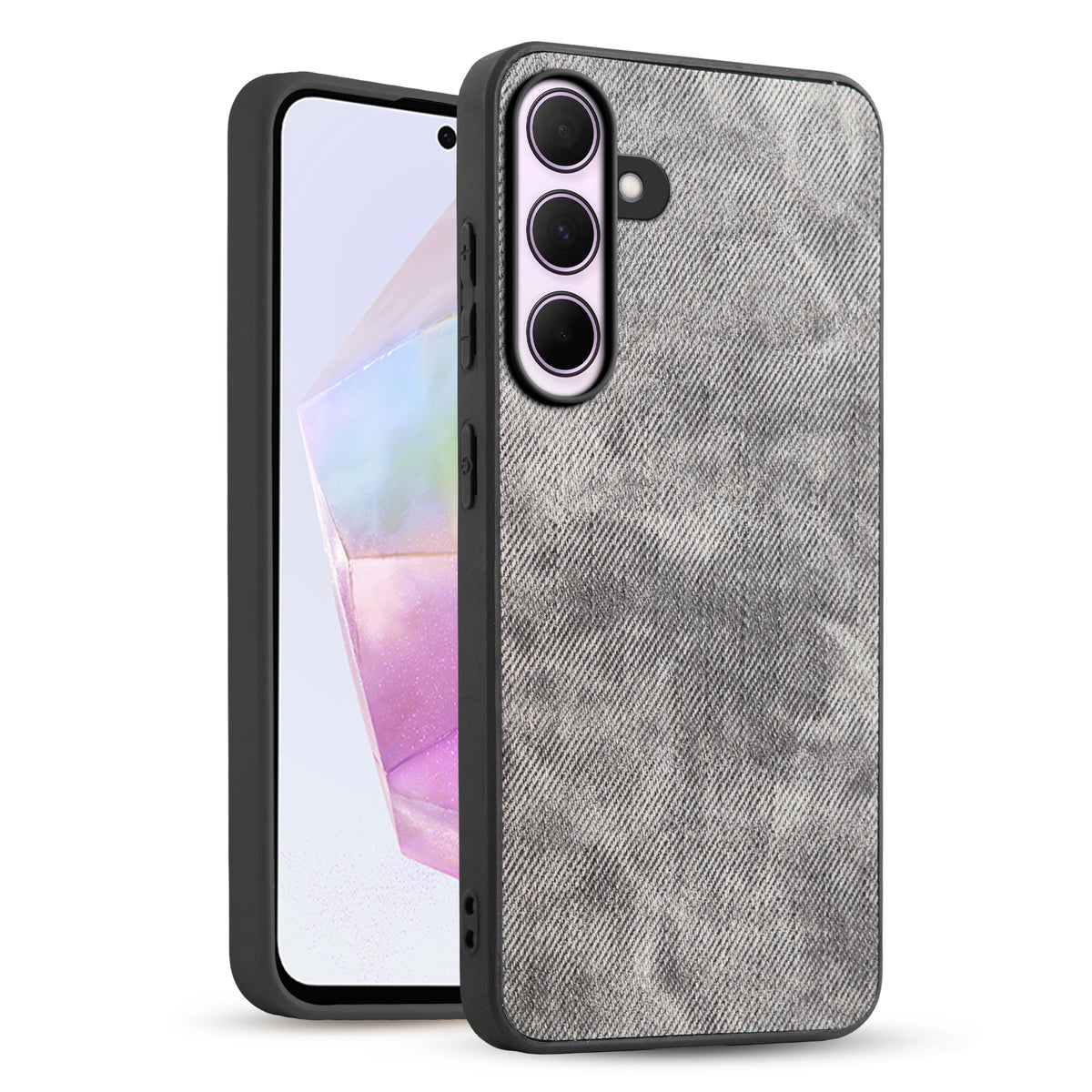 Denim Jeans Cloth Back Cover Case for Samsung A35 5G