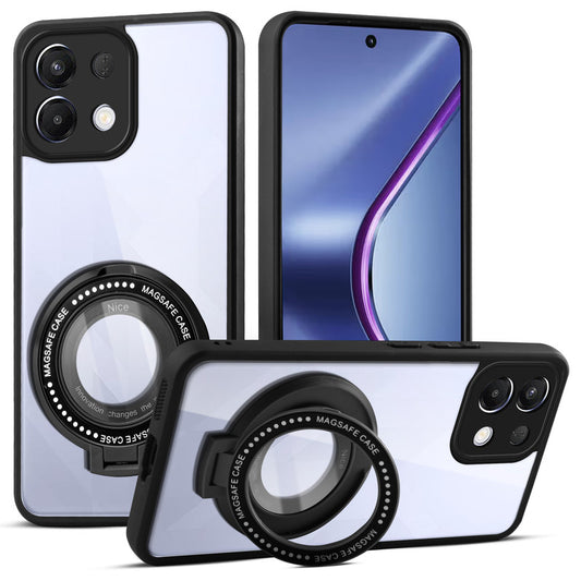 Soft Frame Clear Case Ring Holder Kickstand For Oppo k13 5G