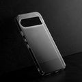 Crystal clear anti-yellow hard back case for Google Pixel 11 Pro 5G placed on surface showing slim profile and precise camera cutouts