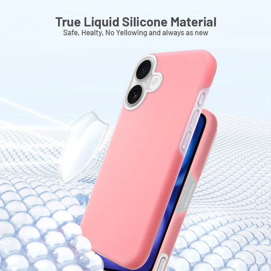 Smooth Touch Soft Silicone Back Case for Apple iPhone 16 with Camera Protection for a Sleek and Stylish Look
