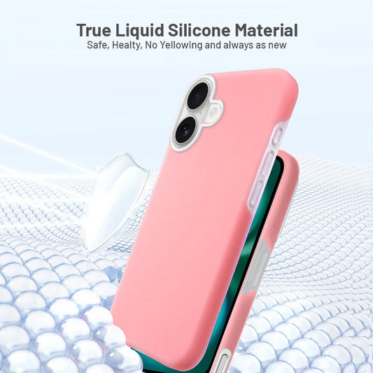 Smooth Touch Soft Silicone Back Case for Apple iPhone 16 Plus with Camera Protection for a Sleek and Stylish Look