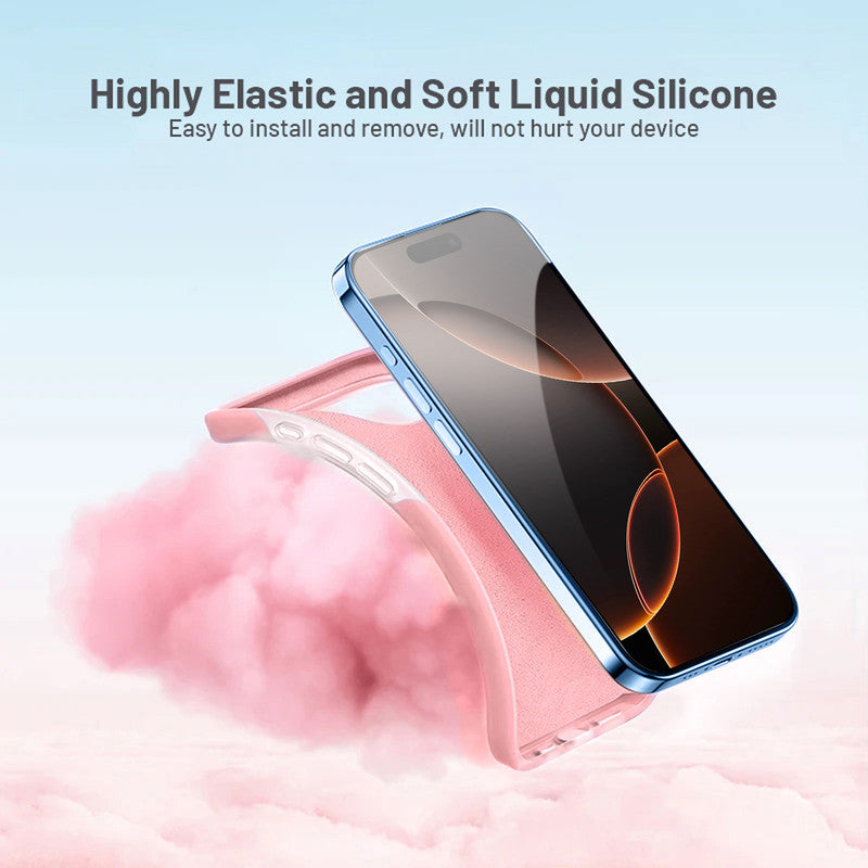 Smooth Touch Soft Silicone Back Case for Apple iPhone 16 Pro with Camera Protection for a Sleek and Stylish Look