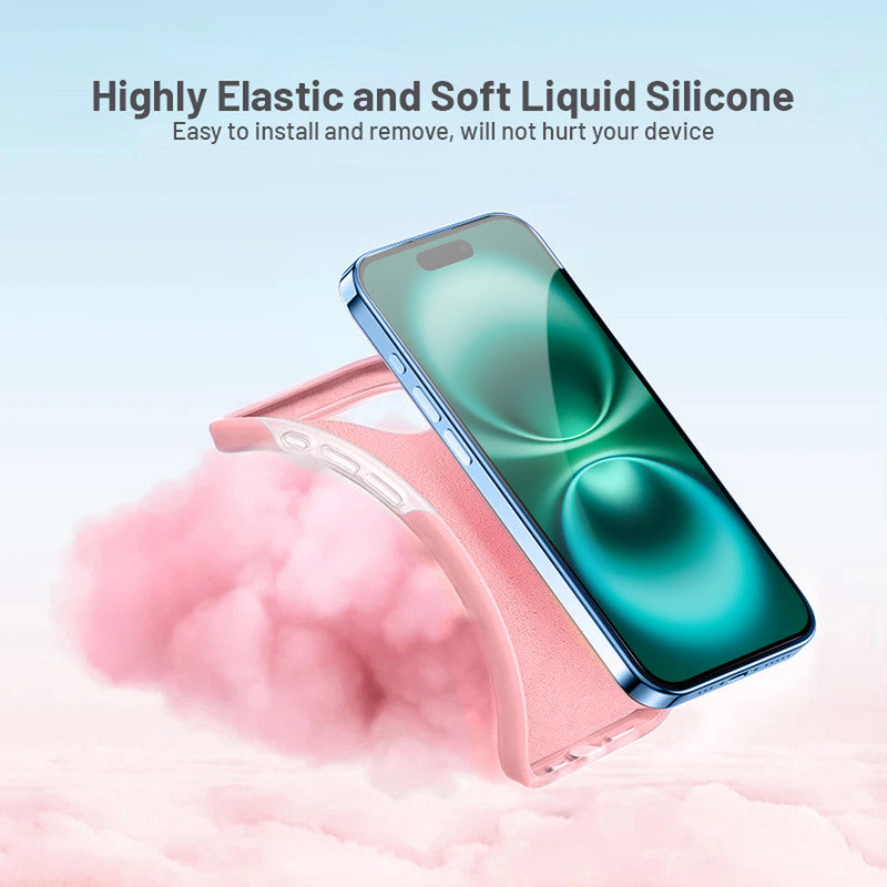 Smooth Touch Soft Silicone Back Case for Apple iPhone 16 Plus with Camera Protection for a Sleek and Stylish Look