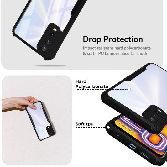 Premium Acrylic Transparent Back Cover for Vivo Y20