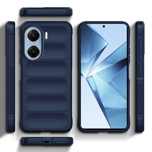 Liquid Silicone Comfort Grip Soft Touch Matte TPU Case for  Vivo V29e 5G