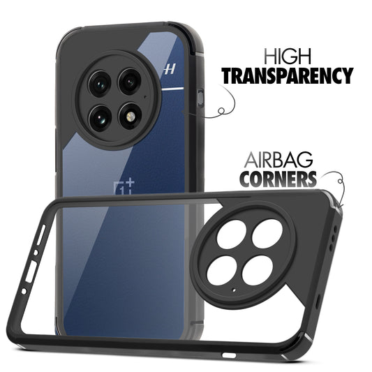 Silicone Border Transparent Back Cover for OnePlus 13 5G