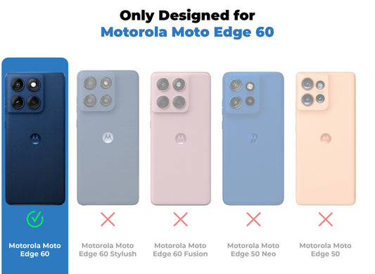 Crystal Clear Hard Back Anti-Yellowing Phone Case For Motorola Edge 60 5G