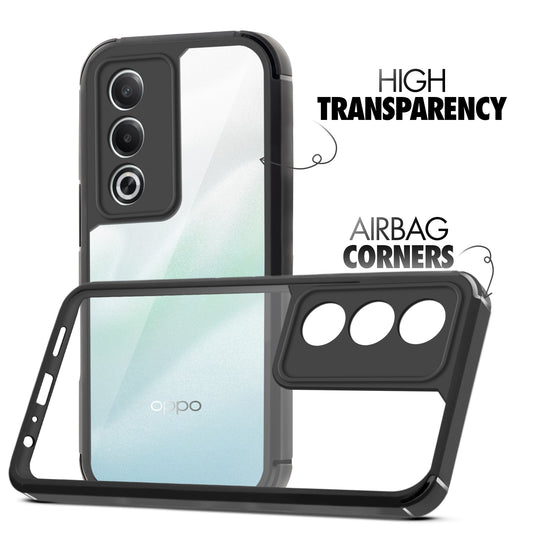 Silicone Border Transparent Back Cover for Oppo K12x 5G