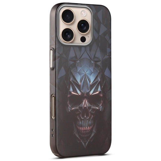 Nightfall Skull Cluster Design With Hard Back Case For Apple iPhone 16 Pro