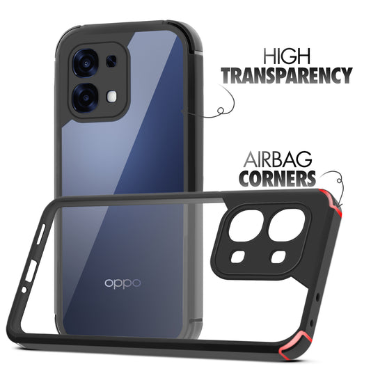 Silicone Border Transparent Back Cover for Oppo F31 5G