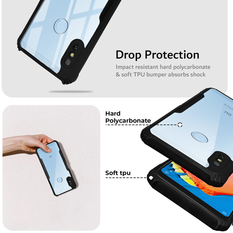 Premium Acrylic Transparent Back Cover for Redmi 6 Pro