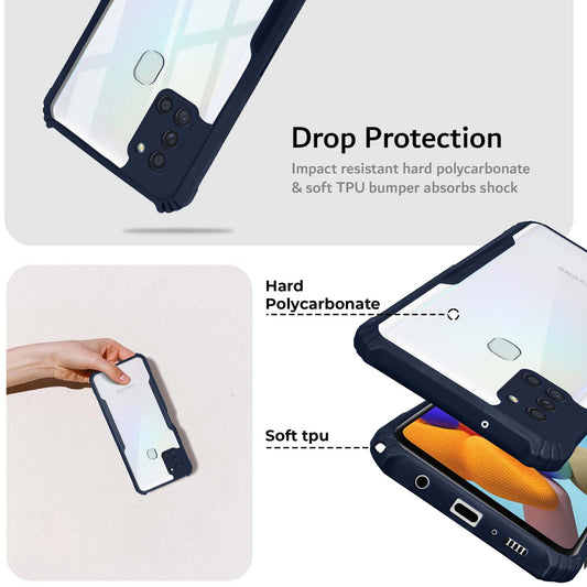 Premium Acrylic Transparent Back Cover for Samsung A21s