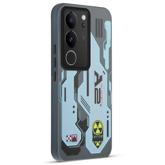 Mechanical Circuit Print Hard Back Cover For Vivo V29 5G