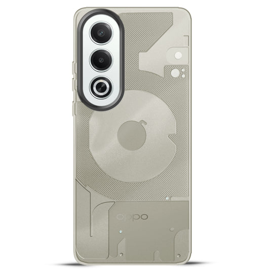 Soft Transparent Slim Fit Frosted Matte Silicone TPU With Matte Ring Camera Protection Back Cover for Oppo K12x 5G