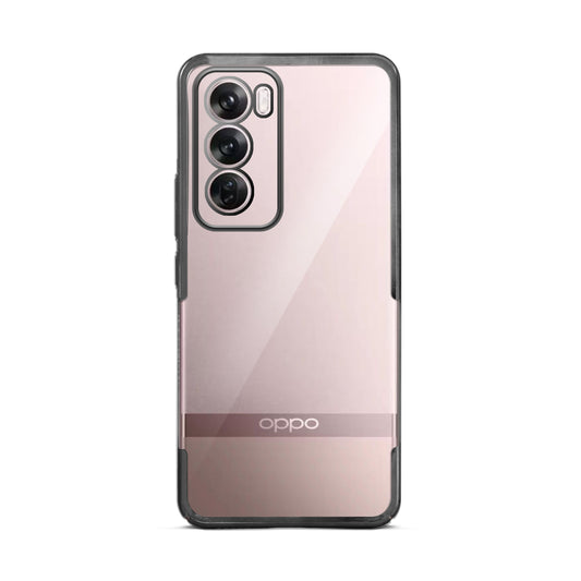 Crystal Clear Premium Shiny Edges Hard Back Case For Oppo Reno 12 5G