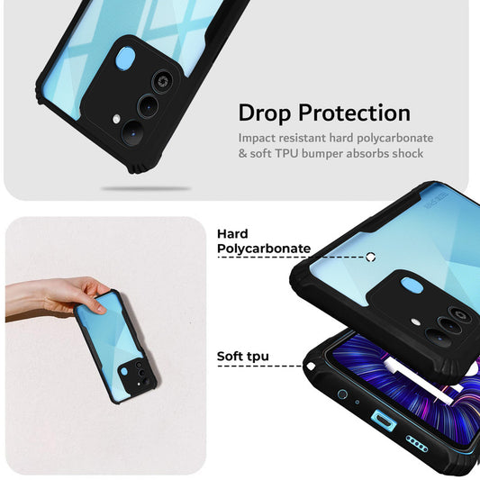 Premium Acrylic Transparent Back Cover for Tecno Spark 9