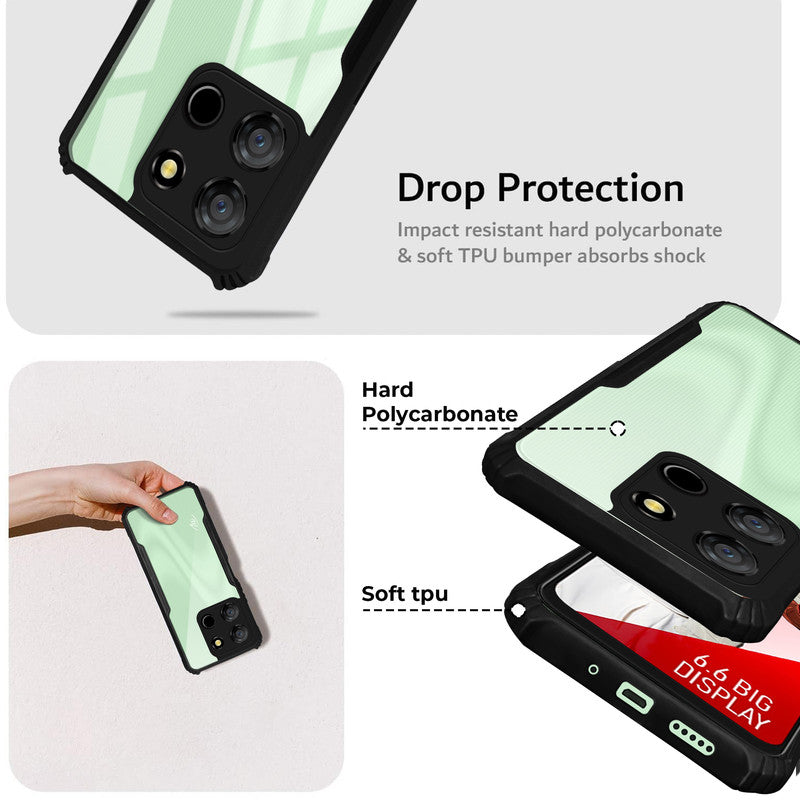 Premium Acrylic Transparent Back Cover for Itel A60