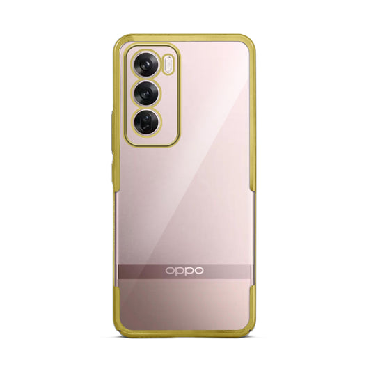 Crystal Clear Premium Shiny Edges Hard Back Case For Oppo Reno 12 5G