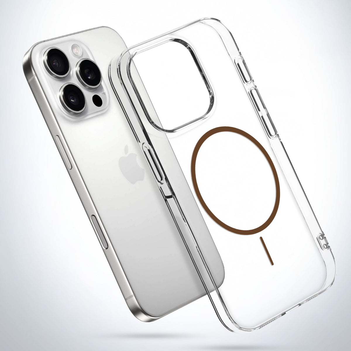 Crystal Clear Anti-Yellowing Wireless Charging Support Case For Apple iPhone 15 Pro Max