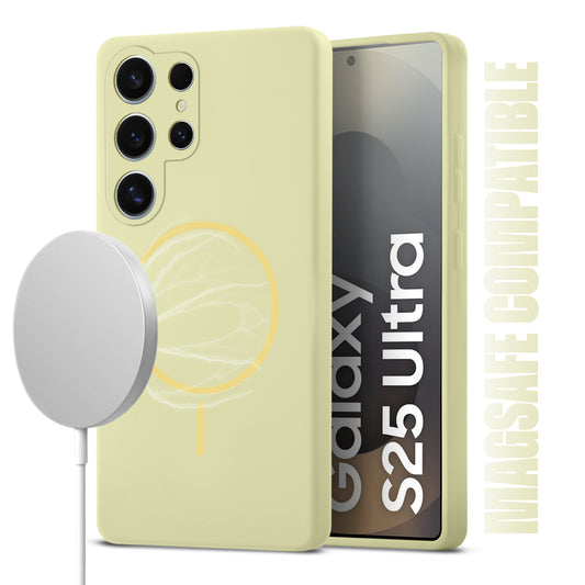 MagSafe Compatible Liquid Silicone Case For Samsung S25 Ultra 5G